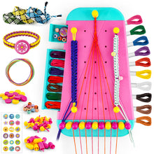 Load image into Gallery viewer, Tivamiko 2-in-1 DIY Friendship Bracelet Making Kit for Girls Ages 8-12, Crafts with Strings, Beads & Accessories, Creative Gift for Kids(Pink)
