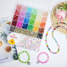 Load image into Gallery viewer, Tivamiko DIY Bracelets Making Kit with 6mm Glass Beads(1342pcs), Handcraft Necklace&Jewelry Making Kit for Girls Ages 6-12