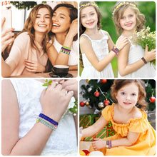 Load image into Gallery viewer, Tivamiko 2-in-1 DIY Friendship Bracelet Making Kit for Girls Ages 8-12, Crafts with Strings, Beads & Accessories, Creative Gift for Kids(Pink)