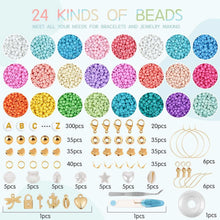 Load image into Gallery viewer, Tivamiko 12000Pcs DIY Bracelets Making Kit with 3mm Clay Beads, Handcraft Jewelry Making Kit for Girls Adluts Handmade Enthusiasts