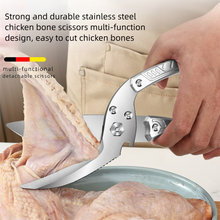 Load image into Gallery viewer, Tivamiko Heavy Duty Kitchen Scissors Poultry Shears, 3CR13 Stainless Steel, Detachable, Dishwasher Safe, 1 Count