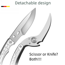 Load image into Gallery viewer, Tivamiko Heavy Duty Kitchen Scissors Poultry Shears, 3CR13 Stainless Steel, Detachable, Dishwasher Safe, 1 Count