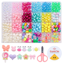 Load image into Gallery viewer, Tivamiko DIY Bracelets Making Kit with 8mm Beads(483pcs), Handcraft Necklace&amp;Jewelry Making Kit for Girls Ages 6-12
