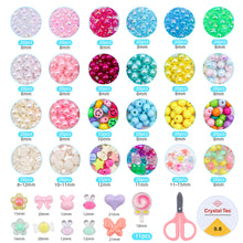Load image into Gallery viewer, Tivamiko DIY Bracelets Making Kit with 8mm Beads(483pcs), Handcraft Necklace&amp;Jewelry Making Kit for Girls Ages 6-12
