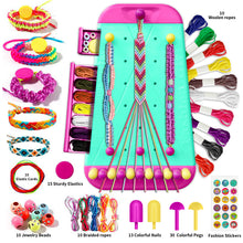 Load image into Gallery viewer, Tivamiko 2-in-1 DIY Friendship Bracelet Making Kit for Girls Ages 8-12, Crafts with Strings, Beads &amp; Accessories, Creative Gift for Kids(Green)
