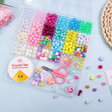Load image into Gallery viewer, Tivamiko DIY Bracelets Making Kit with 8mm Beads(483pcs), Handcraft Necklace&amp;Jewelry Making Kit for Girls Ages 6-12
