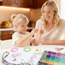 Load image into Gallery viewer, Tivamiko DIY Bracelets Making Kit with 6mm Glass Beads(1342pcs), Handcraft Necklace&amp;Jewelry Making Kit for Girls Ages 6-12
