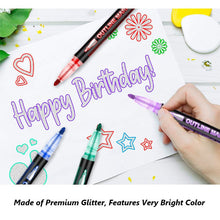 Load image into Gallery viewer, Tivamiko 48-Piece Double Line Shimmer Markers Set - Metallic Glitter Pens for Drawing, Crafts | Vibrant Art Supplies Gift
