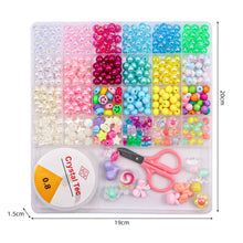 Load image into Gallery viewer, Tivamiko DIY Bracelets Making Kit with 8mm Beads(483pcs), Handcraft Necklace&amp;Jewelry Making Kit for Girls Ages 6-12

